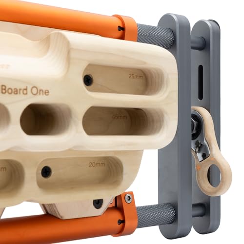YY Vertical VerticalBase + VerticalBoard One – Universal No-Drill Hangboard Training Bundle for Climbing at Home | Adjustable, Stable & Tool-Free Setup