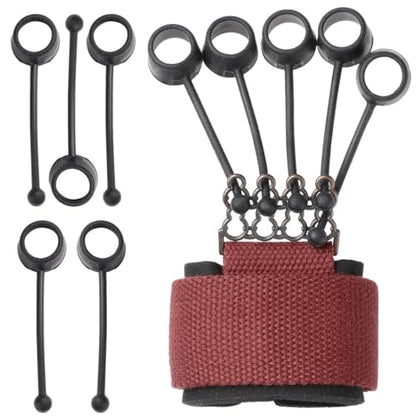 60Lb Hand Strengthener, Resistance Finger Band for Grip Training, Hand Muscle & Flexibility Booster, Easy-to-Wear Wrist Strap, Portable