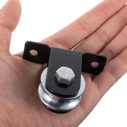 Black Pulley Wheel, Small Wall Mount Cable Pulley System for Home Gym, Weight Lifting, DIY Fitness Equipment, Ceiling Mount Accessories 2 Pack