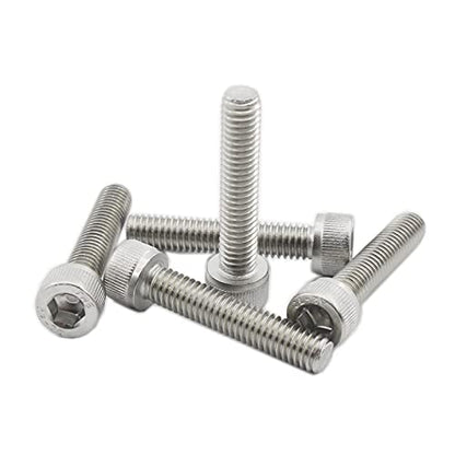20 PCS Socket Head Cap Screws, TTZEZE 304 Stainless Steel Metric Machine Bolts Hex Socket Screw, Socket Drive Bright Finish Full Machine Threads for Shelf Chair Desk Install Repair (M6x45mm) - color: M6, size: 45mm