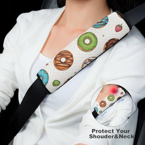 2 Pack Universal Fit Seat Belt Shoulder Pad for Kids, Car Seats Pushchair Strollers High Chair Pushchair, Donut Shoulder Protector, Anti-Slip Pad - color: Pattern 1126