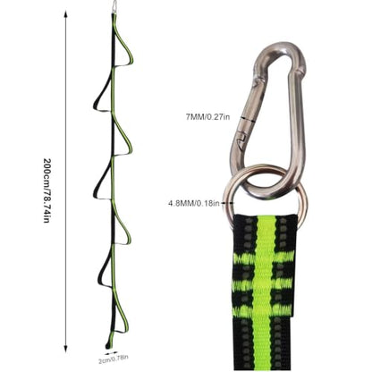 Foot Loop Ascender Climbing, Aider Ladder for Outdoor Training | Rope Ladder Strap Climbing Aider 7 Step, Multifunctional Water Ladder For Rubber Boat
