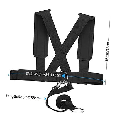 2pcs Resistance Training Padded Shoulder Straps for Weight-bearing Sled Pulling and Strength Training Lightweight and Portable Design for Outdoor Workouts