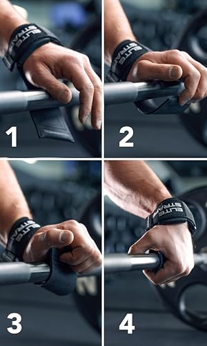 Fitgriff® Elite Straps - Lifting Wrist Straps (Rubber Grips) for Weightlifting, Gym, Workout, Deadlift - Anti-Slip Revolution for Men and Women - size: X-Large