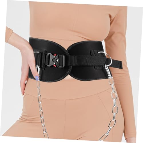 SUPVOX Weightlifting Waist Belt Thickened Chain Resistance Equipment for Men for Dips Chin-ups and Squats Supports Shoulder Chest and Back Strength