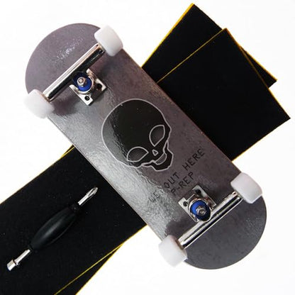 P-REP V2 Pro Performance Complete Wooden Fingerboard kit with Urethane Wheels and Bushings 32mm - We Out Here - color: We Out Here