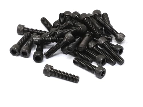 iexcell 25 Pcs 1/4-20 x 1 Alloy Steel 12.9 Grade Hex Socket Head Cap Screws Bolts Kit, Black Oxide Finish - size: 1/4-20 x 1"