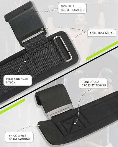 Weight Lifting Hooks (Pair), Lifting Wrist Straps For Deadlifts, Pull Ups & Shrugs, 600 Lbs(272 kg) Capacity Wristband with Thick Padding, Heavy Duty Gym Workout Grips Straps for Men and Women - color: 272kg 01