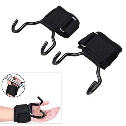 Kadimendium Adjustable Weightlifting Wrist Strap Hooks Multi Functional for Home Gym Strength Training Sports Activities 2 Pack