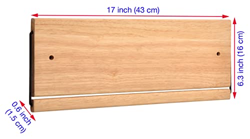 Shoe Rack with Dowel, Wall Hanging Shoe Storage, Organize for Sneaker, Slipper, Boots in Entryway, Hallway, Trailer, RV, Solid Wood_ Beige
