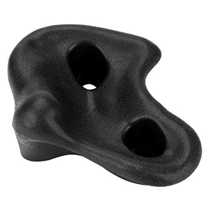 Climbing Stone 10PCS Plastic Textured Rock Climbing Holds Rocks Wall Stones for Climbing Frames, Tree Houses and Kids Climbing Walls(Black)