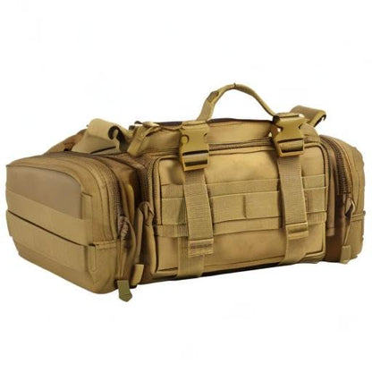 Utility 3P Military Tactical Duffle Waist Bags MOLLE Assault Shoulder Backpack Multifunction EDC Pouches Heavy Duty Fanny Packs (Brown) - color: Brown