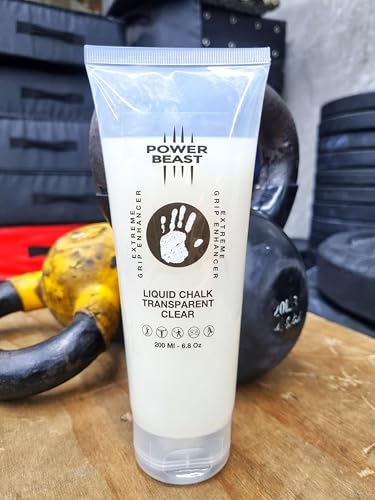 Clear Liquid Chalk, Non Sticky Grip Enhancer, Dry Hands, Transparent Liquid Chalk, Anti-Slip Solution, Dry Grip for Tennis, Golf, Pole Dancing, Gaming, and All Sports - size: 200ML