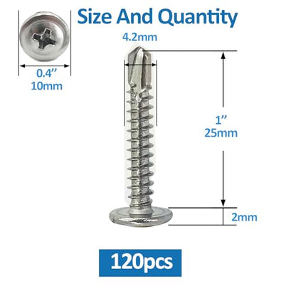 Sheet Metal Screws，Truss #8x1‘’（120） | Metal Fastener - color: Truss #8x1‘’（120）