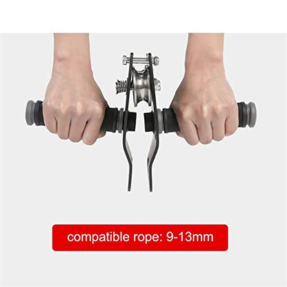 Pulleys Professional Rock Climbing Mountaineering Cable Rope Pulley with Handle Grip