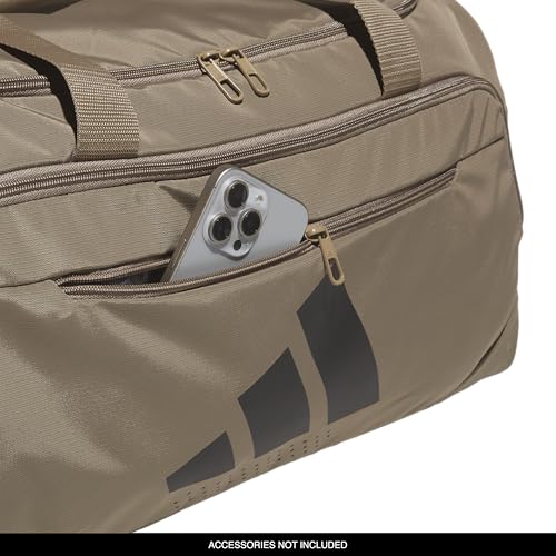 adidas Defender 5 Duffel Bag for Sports, Gym and Travel, Khaki Six/Black, OSFA - color: Khaki Six/Black/Medium 59L, style: Medium 59l