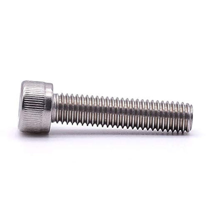 30 PCS M6 x 40mm, 45mm, 50mm, 55mm, 60mm Stainless Steel Socket Head Cap Screws with Free Hex Wrench, Hex Drive Metric Threaded Socket Screws Assortment, 304 Stainless Steel 18-8, Full Thread - size: M6 x 40, 45, 50, 55, 60mm