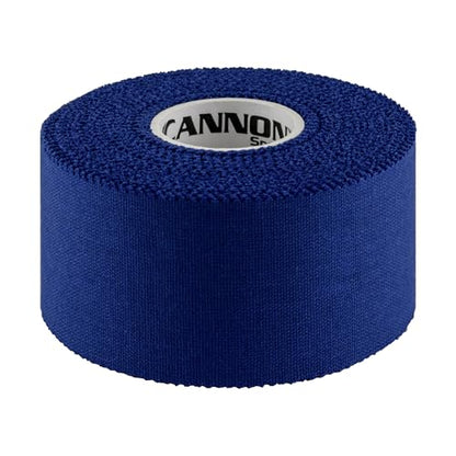 Cannon Sports Premium Athletic Tape - 1.5” x 45 Feet Per Roll - Easy Tear, No Sticky Residue, Very Strong, Hypoallergenic and Latex Free - Ideal for Sprains, Strains, First Aid - Pack of 3 (Blue) - color: Blue
