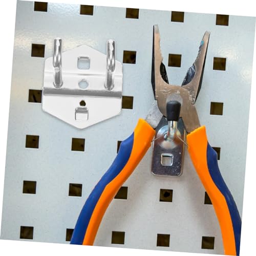 WOONEKY 5pcs Heavy Duty Metal Pegboard Hooks Tool Hanging Board Storage Rack Pegboard Organizer Accessories