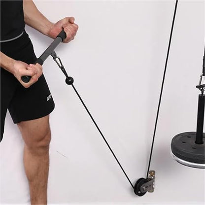 U Groove Stainless Steel Wall Pulley Fitness Wall Mount Rotating Pulley for Home Gym Strength Training Mute Bearing Wheel Home DIY Cable Machine for LAT Lift(Aluminum Alloy sheav) - color: Aluminum alloy sheav