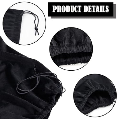 Motorcycle Helmet Bag Helmet Bag Welding Mask Hood Storage Large Storage Bag Velvet Cloth Packing Bag Black Velvet Pouch Bags with Drawstring for Riding Bicycle Sports Universal Tool Motorcycle - style: 2PCS