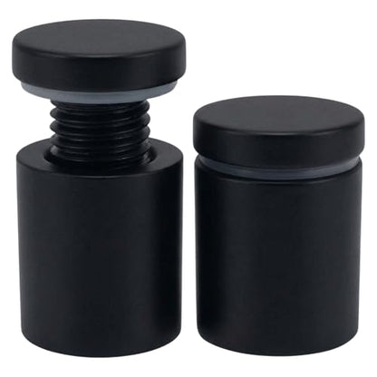 Lantee 20pcs Black Sign Standoff Screws, Stainless Steel Wall Mount Standoff Holders, Heavy Duty for 1/2" Thick Acrylic/Glass 3/4" x 1"(19x25mm) - color: Black, size: 3/4" x 1" / 19 x 25mm