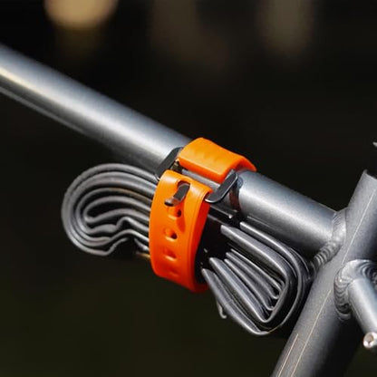 Utility Straps Pro (2-Pack) - Heavy-Duty 40lb Secure Straps for Bikes, Skis, Moto Gear, Tools & More - Freeze-Proof, Safety Orange (27.5in(70CM)) - color: 27.5in(70CM)