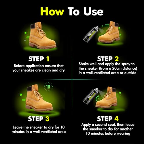 Shoe Protector Spray: Rain Stain Dirt Waterproof Shoe Spray, Nano Protection for Sneaker Suede Leather Boot Hat