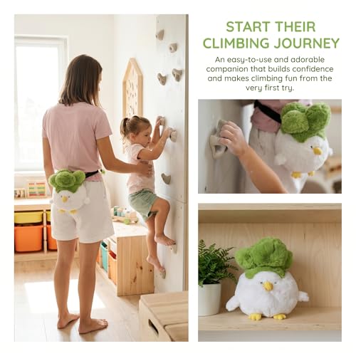 Chicken Rock Climbing Chalk Bag, Stylish Bouldering Chalk Bucket with Drawstring Closure, Adjustable Waist Belt - style: White chicken