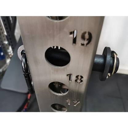Power Cage Squat Rack Home Gym Accessory, Fits 3x3 Rack with 1" Hole