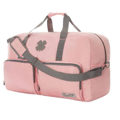 Lucky Travel Duffel Bags 65L, Gym Bag, Travel Bag & Large Duffle Bag for Men, Foldable Overnight Weekender Bags for Women & Men with Adjustable Shoulder Strap, Bridal Rose - color: Bridal Rose, size: 65L