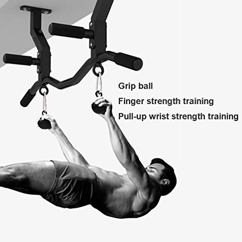 Pull-Up Bars Wall-Mounted Horizontal Bar Steel Wrist and Finger Strength Training Ball Climbing Equipment Load 250kg,