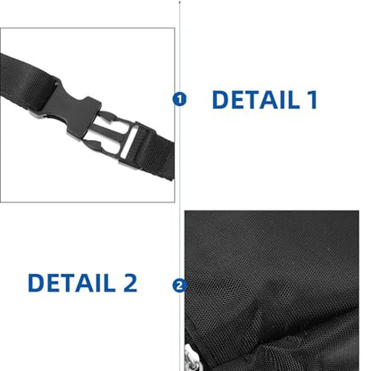Waterproof Chalk Bag for Rock Climbing and Bouldering with Large Capacity, Oxford Cloth and Polar Fleece Material, Creative Design Gymnastics Powder Storage Pack with Anti-Chalk