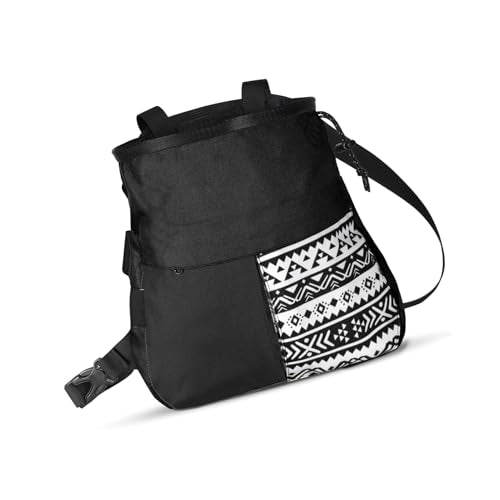 Outdoor Multifunctional Collection Bag for Climbers, Mountaineering Chalk Bag, Large Capacity, Phone Fit, Effortless Access, Red - size: Large Black