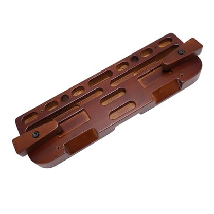 Naroote Rock Climbing Hangboard, Wooden Fingerboard, Strength Training Tool with Various Finger Hole Depths, Ideal for Indoor & Outdoor Use