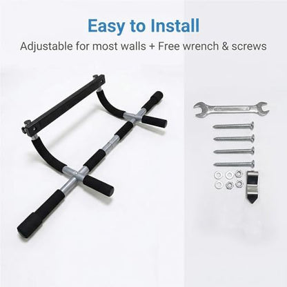 Upgrade Pull Up Bar for Doorway - Max Capacity 330 lbs