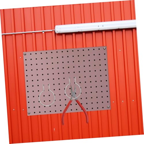 Ciieeo 10-Piece Metal Pegboard Hooks Set Iron Hanging Board Accessories for Garage and Craft Room Sturdy Tool Hangers Organizer Silver Finish