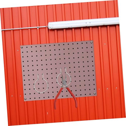 Ciieeo 10-Piece Metal Pegboard Hooks Set Iron Hanging Board Accessories for Garage and Craft Room Sturdy Tool Hangers Organizer Silver Finish