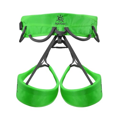 KAILAS Airo Rock Climbing Harness Men Roofing Harnesses Rescue Mountaineering Safety Belt Women Comfortable Lightweight - color: Green, size: Medium