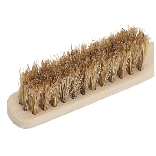 Rock Climbing Chalk Brush with Ergonomic Wood Handle and Natural Bristles for Removing Chalk and Dirt, Sturdy Beige Cleaning Brush for Indoor and Outdoor Climbing in Humid