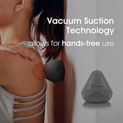 Solacium Mountable Massage Therapy Tool - Multi-Surface Suction Cup Wall Massage Tool for Sore Muscles, Myofascial Release, Stress Relief, Trigger Point and Deep Tissue Massage (Gray) - color: Gray