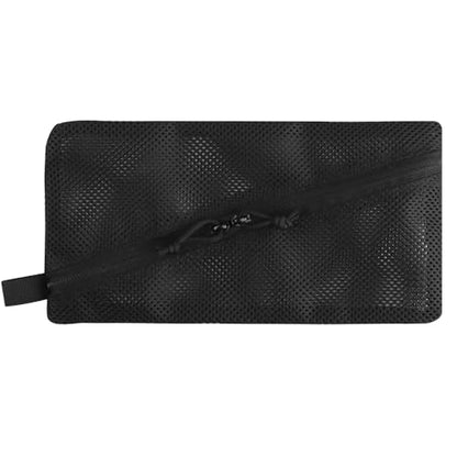 Tactical Mesh Pouch Insert, Modular Utility Admin Pockets Travel Organizer EDC Zipper Pouch 6X12,12X12 - color: BK, size: 6"x12"