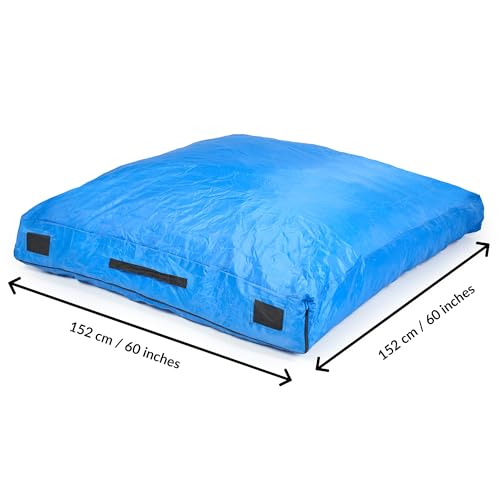 Crash Pad for Kids Sensory | Big 5Ft x 5Ft, 3Ft x 4Ft, 3Ft x 3Ft Or 2Ft x 2Ft | Autism Sensory Crash Mat for Jumping Play | Crashpad | Soft Foam Landing Pad | Giant Mat Pillow | Climbing, Gymnastics - size: Big