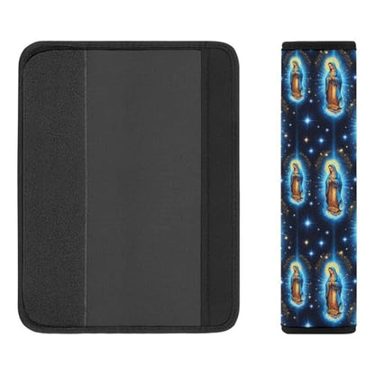 2 Pack Virgin Mary Mother Mary Space Seat Belt Cover Universal Fit Shoulder Protector for Adults and Children, Most Cars, Comfortable Driving - color: Pattern 96
