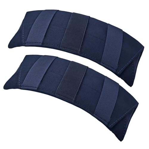 Ultra Thick Shoulder Strap Pad 2 Pack, Heavy Load Backpack Strap Pads, High Elasticity Tactical Bag Shoulder Pads - color: Dark Blue