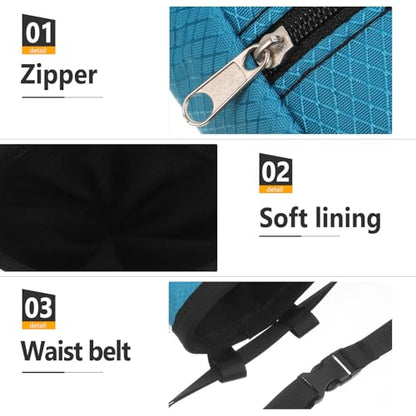 Large Capacity Rock Climbing Chalk Bag for Bouldering and Mountain Climbing Scratch-Resistant 600d Oxford Cloth Wear-Resistant Anti-Slip Powder Storage Bag