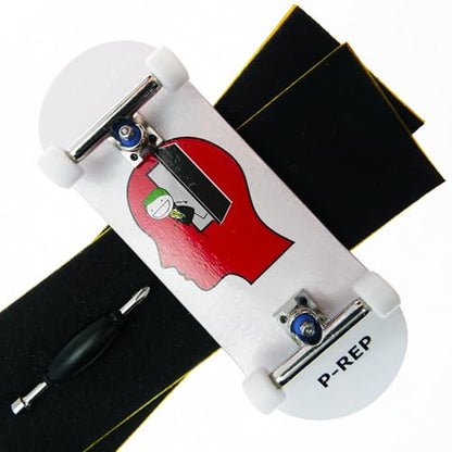 P-REP V2 Pro Performance Complete Wooden Fingerboard kit with Urethane Wheels and Bushings 32mm - Larry TS - color: Larry Ts