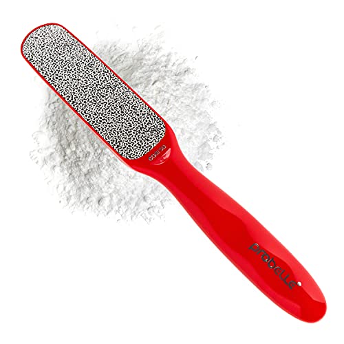 Probelle Double Sided Multidirectional Nickel Foot File Callus Remover - Immediately Reduces calluses and Corns to Powder for Instant Results, Safe Tool (Red) - color: Red