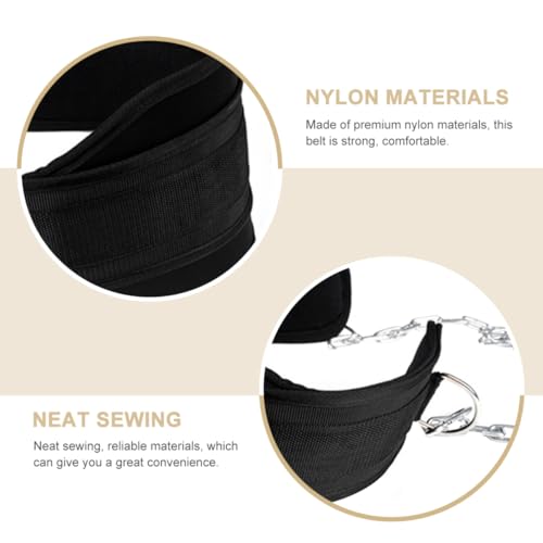Weightlifting Belt for Body Strength Training Fitness Equipment for During Weight Training for Running Hiking and Climbing Black
