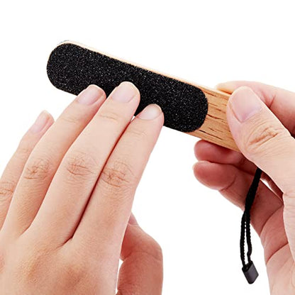 Amylove 2 Pcs Double Sided Foot Scraper Callus Remover, Rock Climbing Gear Hand Callus Remover with 20 Pcs Nail Files Pocket Sized, for Instant Results, Safe Tool